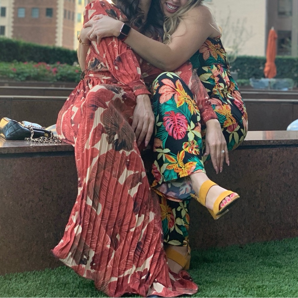 Leaf Patterned Jumpsuit - image 3